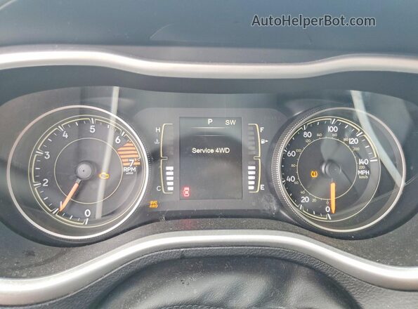 1C4PJMAB0GW117006 2016 JEEP CHEROKEE Белый Вид щитка приборов