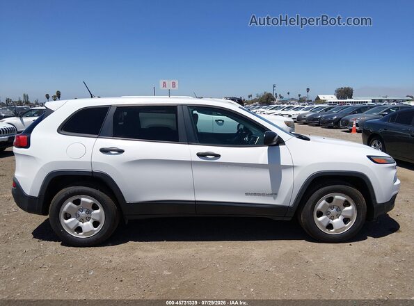 1C4PJMAB0GW343529 2016 JEEP CHEROKEE White Widok wnętrza z tyłu