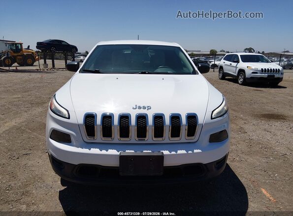1C4PJMAB0GW343529 2016 JEEP CHEROKEE White Widok zestawu wskaźników