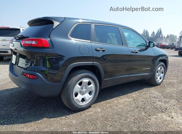 1C4PJMAB0GW353753 2016 JEEP CHEROKEE Черный Задняя правая четверть