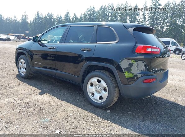 1C4PJMAB0GW353753 2016 JEEP CHEROKEE Черный Задняя левая четверть