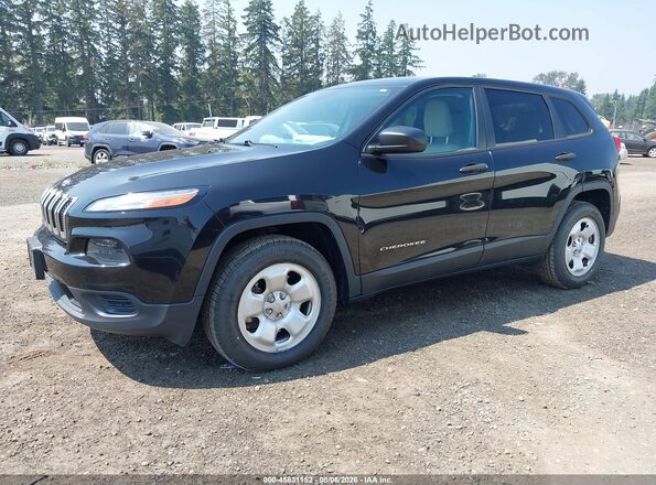 1C4PJMAB0GW353753 2016 JEEP CHEROKEE Черный Передняя левая четверть