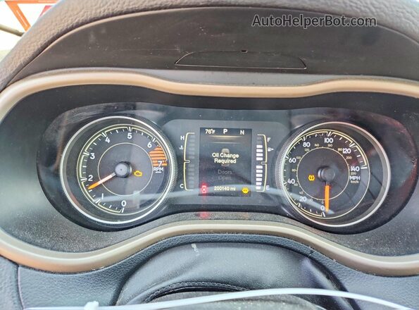 1C4PJMAB1GW117712 2016 JEEP CHEROKEE Синий Вид щитка приборов