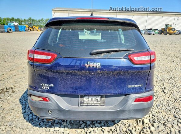 1C4PJMAB1GW117712 2016 JEEP CHEROKEE Синий Вид сзади