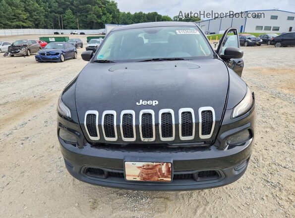 1C4PJMAB1GW148197 2016 JEEP CHEROKEE Black Front view