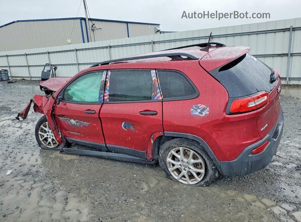 1C4PJMAB1HW590575 2017 JEEP CHEROKEE Red Rear left