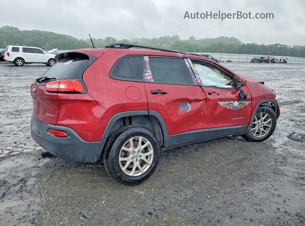 1C4PJMAB1HW590575 2017 JEEP CHEROKEE Red Rear right
