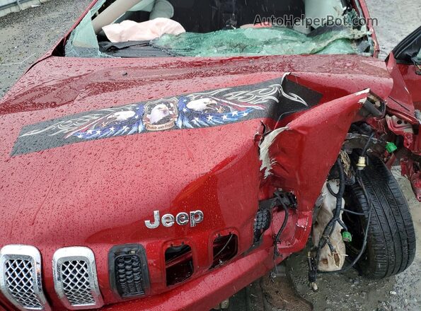 1C4PJMAB1HW590575 2017 JEEP CHEROKEE Red Rear interior view