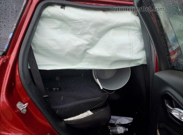 1C4PJMAB1HW590575 2017 JEEP CHEROKEE Red Rear seats view