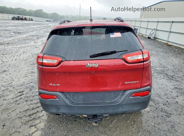 1C4PJMAB1HW590575 2017 JEEP CHEROKEE Red Rear view