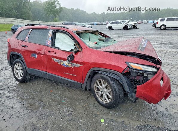1C4PJMAB1HW590575 2017 JEEP CHEROKEE Red Front right