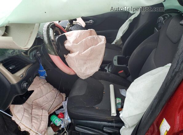 1C4PJMAB1HW590575 2017 JEEP CHEROKEE Red Front interior view