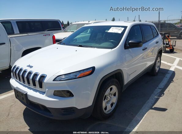 1C4PJMAB2HD225043 2017 JEEP CHEROKEE Белый Передняя левая четверть