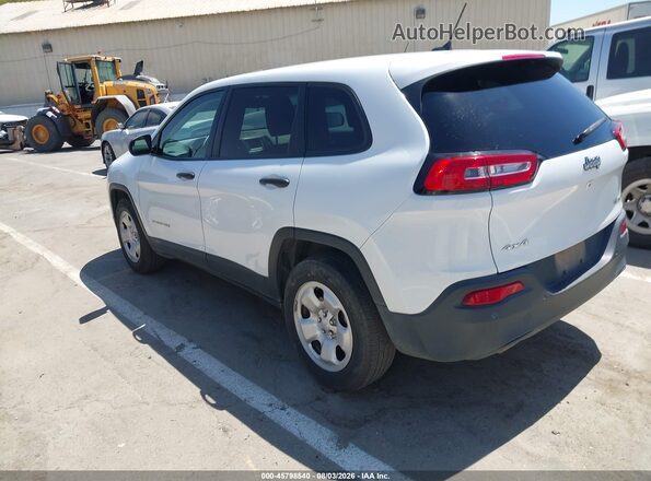 1C4PJMAB2HD225043 2017 JEEP CHEROKEE Белый Задняя левая четверть