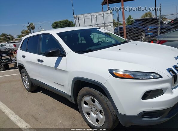 1C4PJMAB2HD225043 2017 JEEP CHEROKEE Белый Вид задней части салона