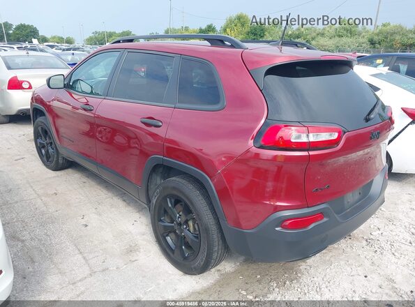 1C4PJMAB2HW529400 2017 JEEP CHEROKEE Red Задня ліва чверть
