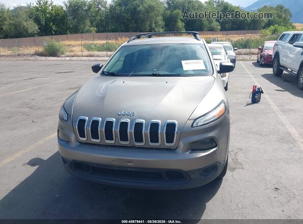 1C4PJMAB2HW656860 2017 JEEP CHEROKEE Brown Вид спереду