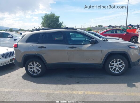 1C4PJMAB2HW656860 2017 JEEP CHEROKEE Brown Вид задньої частини салону