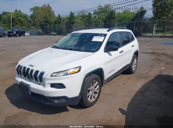 1C4PJMAB3GW182402 2016 JEEP CHEROKEE White Առջևի ձախ երեք քառորդ տեսարան
