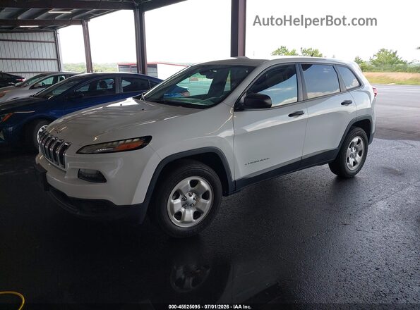1C4PJMAB3GW313974 2016 JEEP CHEROKEE White Передня ліва чверть
