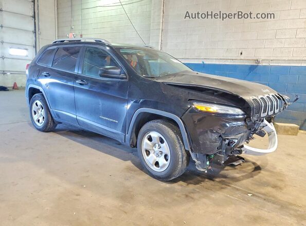 1C4PJMAB3HW557884 2017 JEEP CHEROKEE Черный Передняя правая четверть