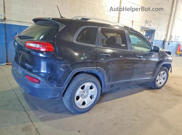1C4PJMAB3HW557884 2017 JEEP CHEROKEE Черный Задняя правая четверть