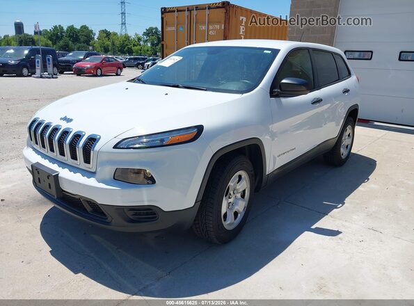 1C4PJMAB3HW581828 2017 JEEP CHEROKEE White Vista tres cuartos delantera izquierda