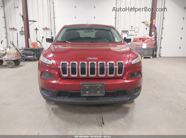 1C4PJMAB4GW343484 2016 JEEP CHEROKEE Красный Панорамный вид салона 360°