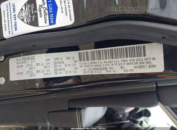 1C4PJMAB4HW628686 2017 JEEP CHEROKEE Black Widok komory silnika