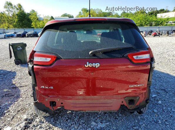 1C4PJMAB5GW284445 2016 JEEP CHEROKEE Red Widok z tyłu
