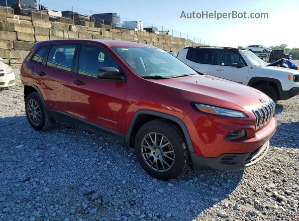 1C4PJMAB5GW284445 2016 JEEP CHEROKEE Red Przód prawy