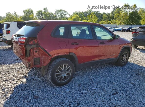 1C4PJMAB5GW284445 2016 JEEP CHEROKEE Red Tył prawy