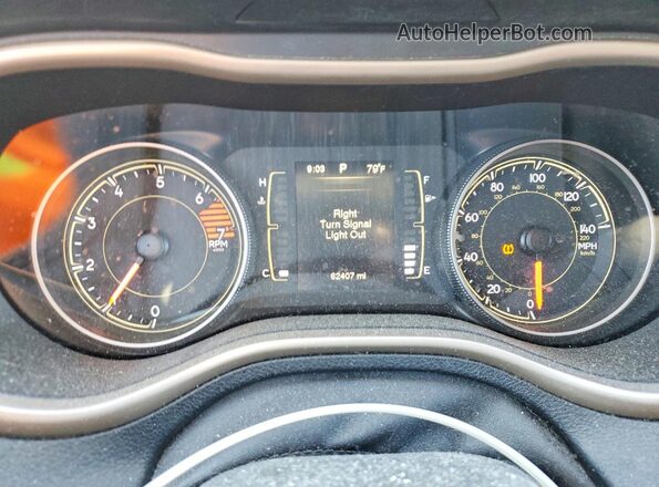 1C4PJMAB5GW284445 2016 JEEP CHEROKEE Red Widok zestawu wskaźników