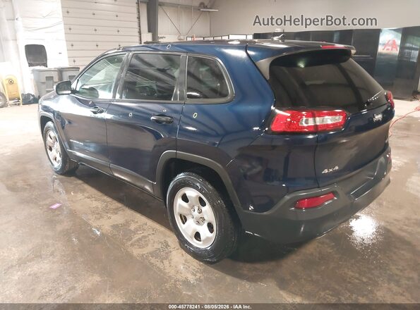 1C4PJMAB5GW313863 2016 JEEP CHEROKEE Dark Blue Trasero izquierdo