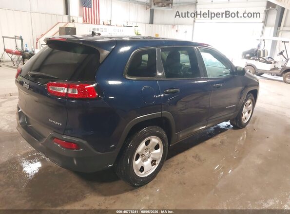 1C4PJMAB5GW313863 2016 JEEP CHEROKEE Dark Blue Trasero derecho