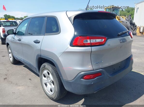 1C4PJMAB5HW664225 2017 JEEP CHEROKEE Серебряный Задняя левая четверть