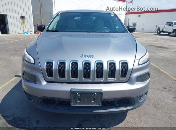 1C4PJMAB5HW664225 2017 JEEP CHEROKEE Серебряный Вид щитка приборов