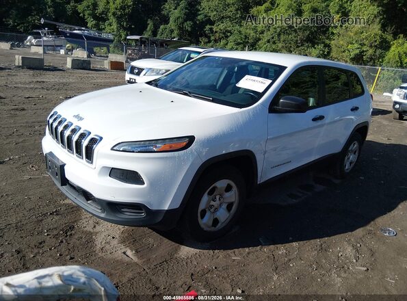 1C4PJMAB7GW109355 2016 JEEP CHEROKEE White Front left