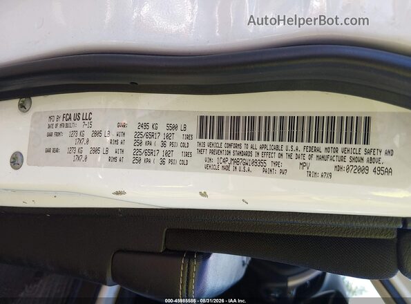 1C4PJMAB7GW109355 2016 JEEP CHEROKEE White Engine compartment view