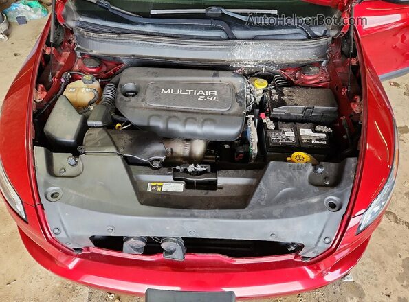 1C4PJMAB7GW109923 2016 JEEP CHEROKEE Maroon ძრავის განყოფილების ხედი
