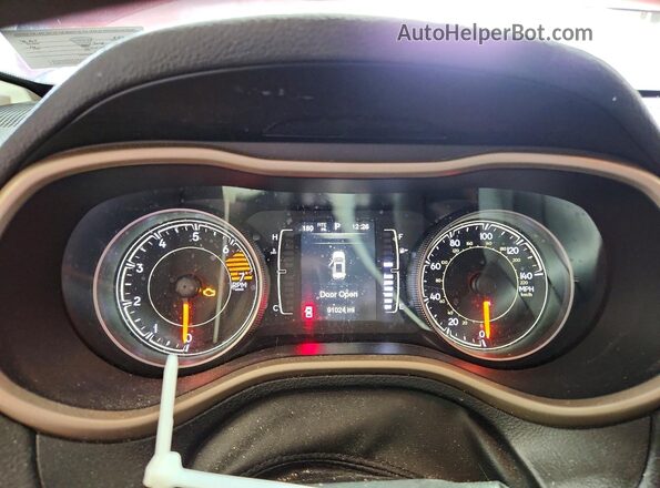 1C4PJMAB7GW109923 2016 JEEP CHEROKEE Maroon ხელსაწყოთა პანელის ხედი