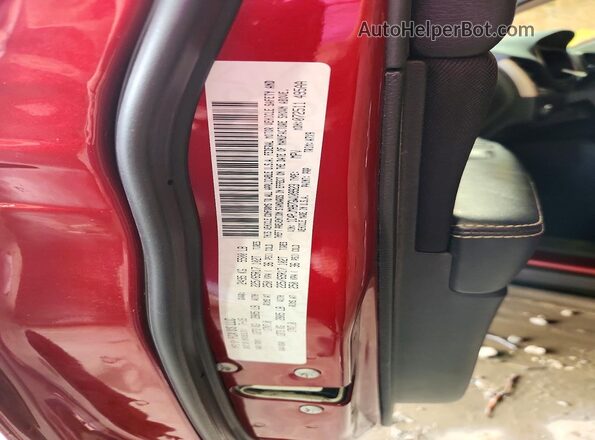 1C4PJMAB7GW109923 2016 JEEP CHEROKEE Maroon VIN კოდის სტიკერის ხედი