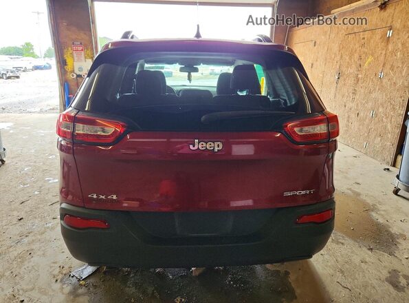 1C4PJMAB7GW109923 2016 JEEP CHEROKEE Maroon უკანა ხედი