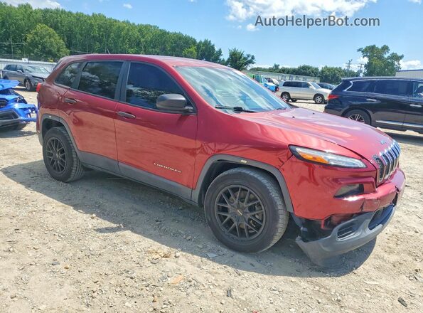 1C4PJMAB7GW295463 2016 JEEP CHEROKEE Red წინა მარჯვენა