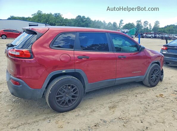 1C4PJMAB7GW295463 2016 JEEP CHEROKEE Red უკანა მარჯვენა