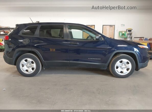 1C4PJMAB7GW337372 2016 JEEP CHEROKEE Blue Widok wnętrza z tyłu