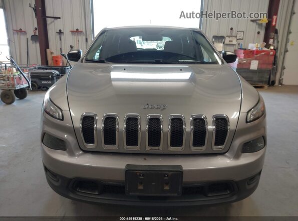 1C4PJMAB8GW343486 2016 JEEP CHEROKEE Серебряный Вид задней части салона