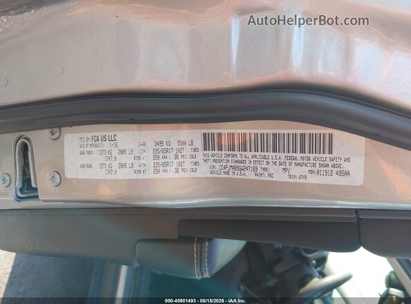 1C4PJMAB9GW247169 2016 JEEP CHEROKEE Серый Вид подкапотного пространства