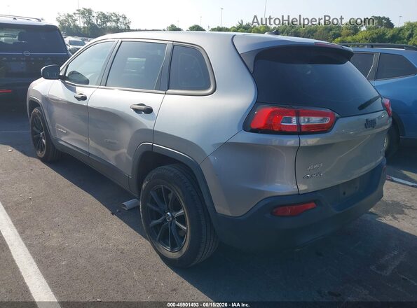 1C4PJMAB9GW247169 2016 JEEP CHEROKEE Серый Задняя левая четверть