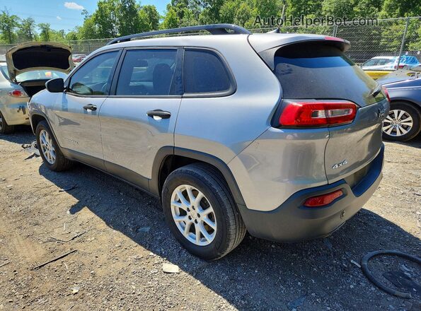 1C4PJMABXGW145069 2016 JEEP CHEROKEE Silver Tył lewy